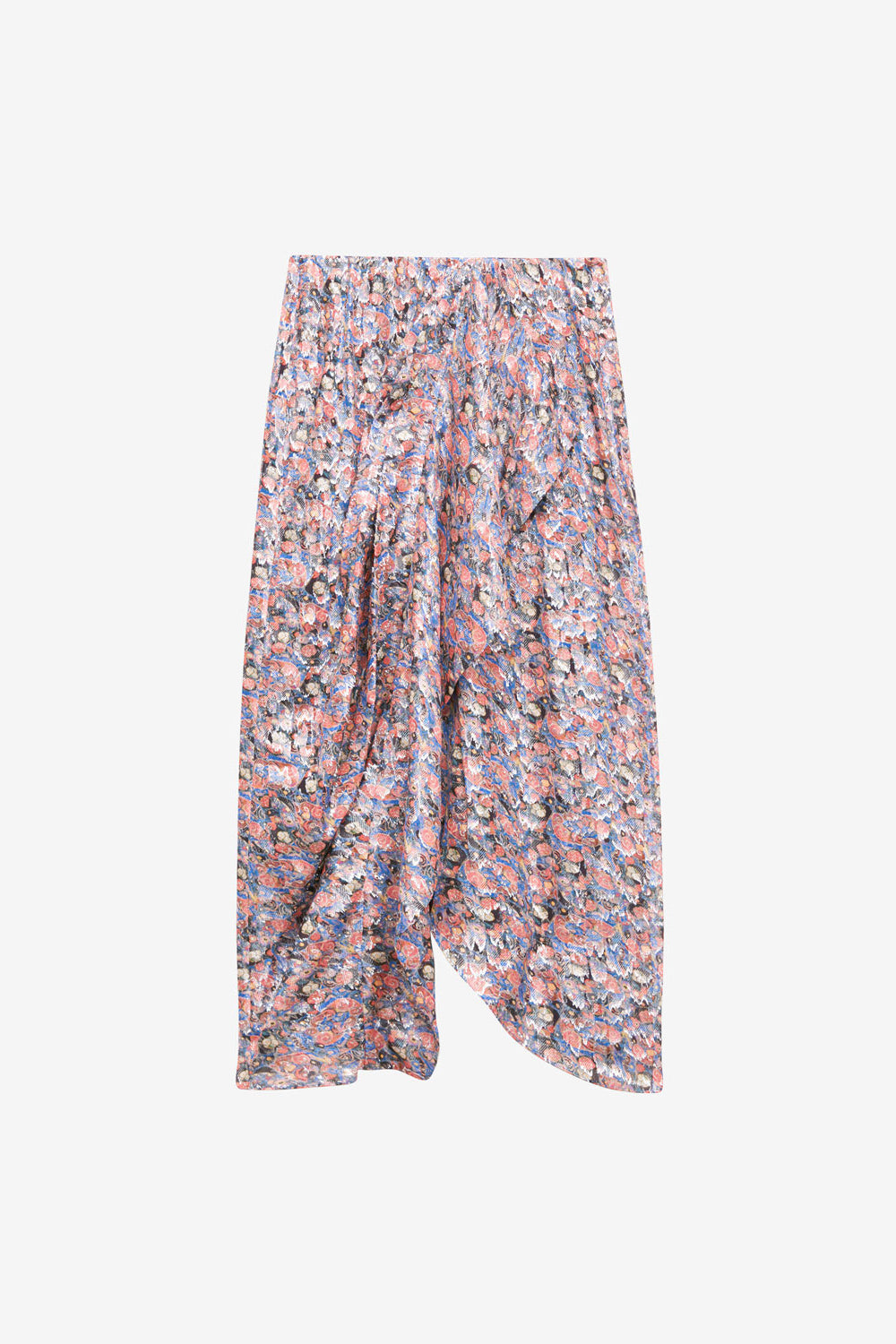 Rosalia long printed jacquard skirt - Blue - Woman - 1