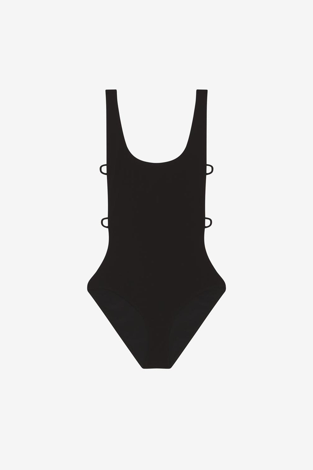 Tenisia one-piece swimsuit - Black - Woman - 1