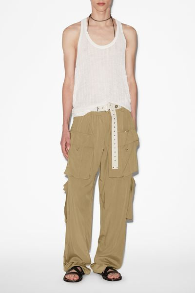 Hadjakim flowing pants - Khaki - Man - 3