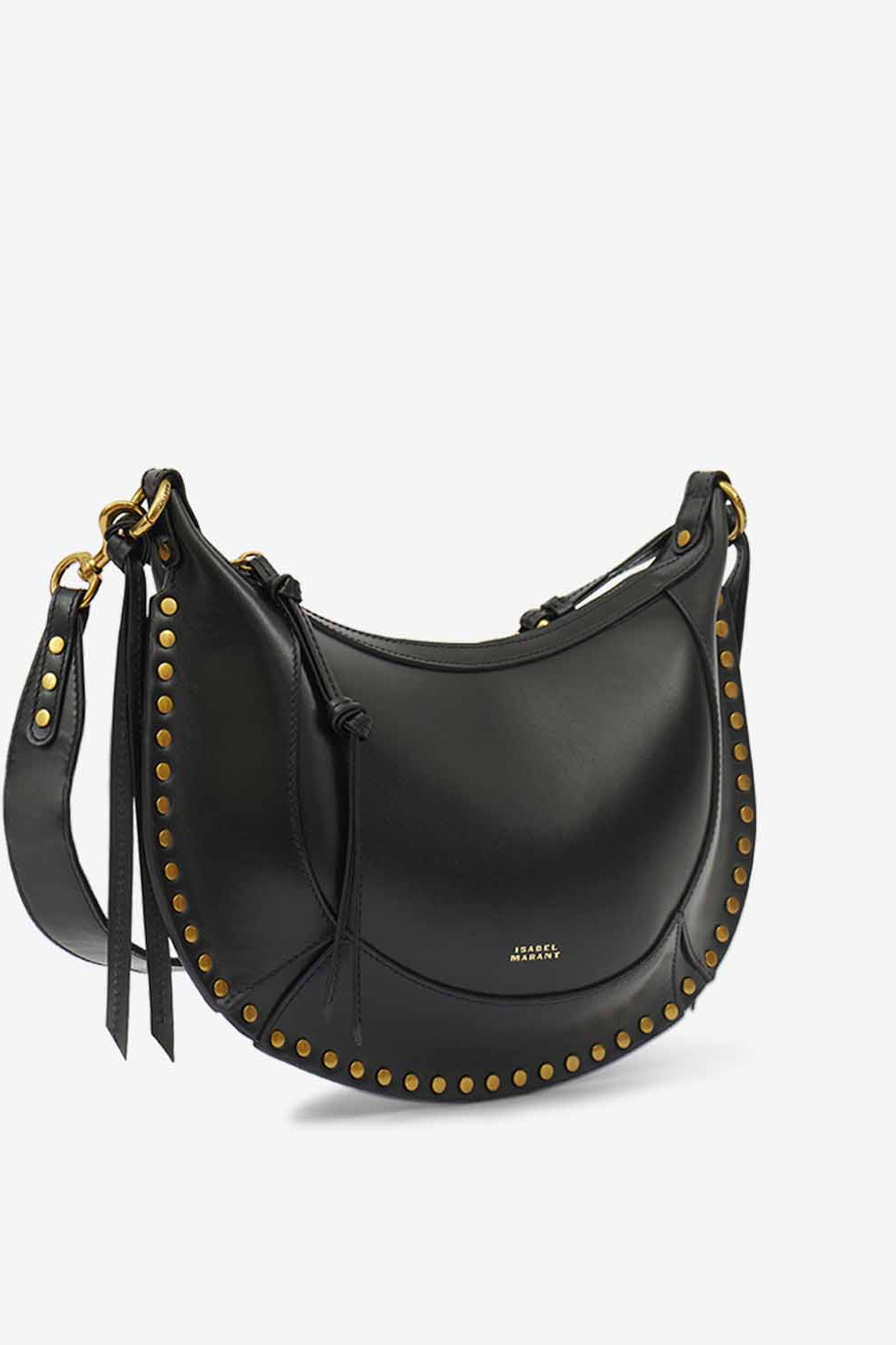Naoko calfskin leather hand and shoulder bag - Black and gold - Woman - 5