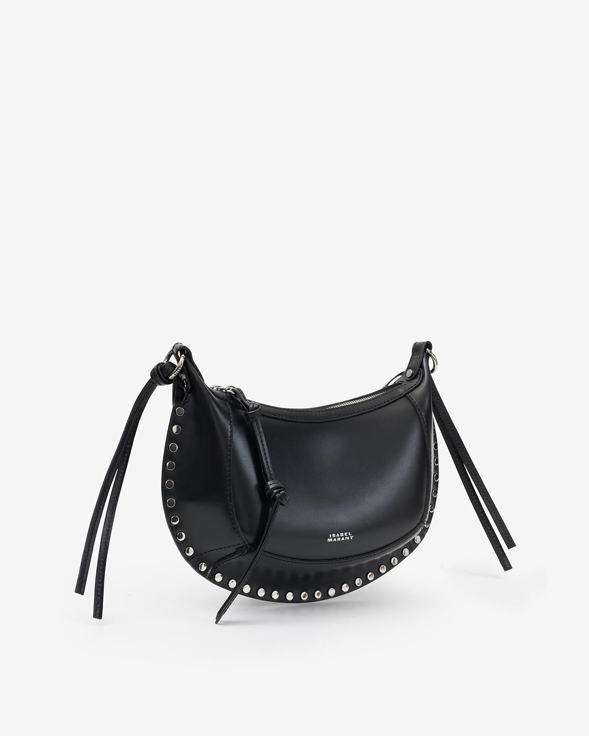 Oskan moon bag Woman Black and silver 1