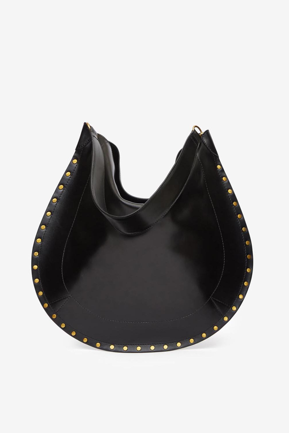 Oskan hobo soft shoulder bag in calfskin leather - Black - Woman - 3