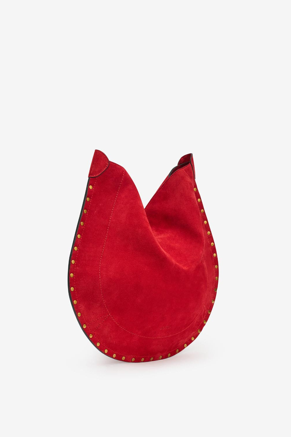 Sac oskan hobo soft en cuir de veau velours  - Rouge écarlate - Woman - 5