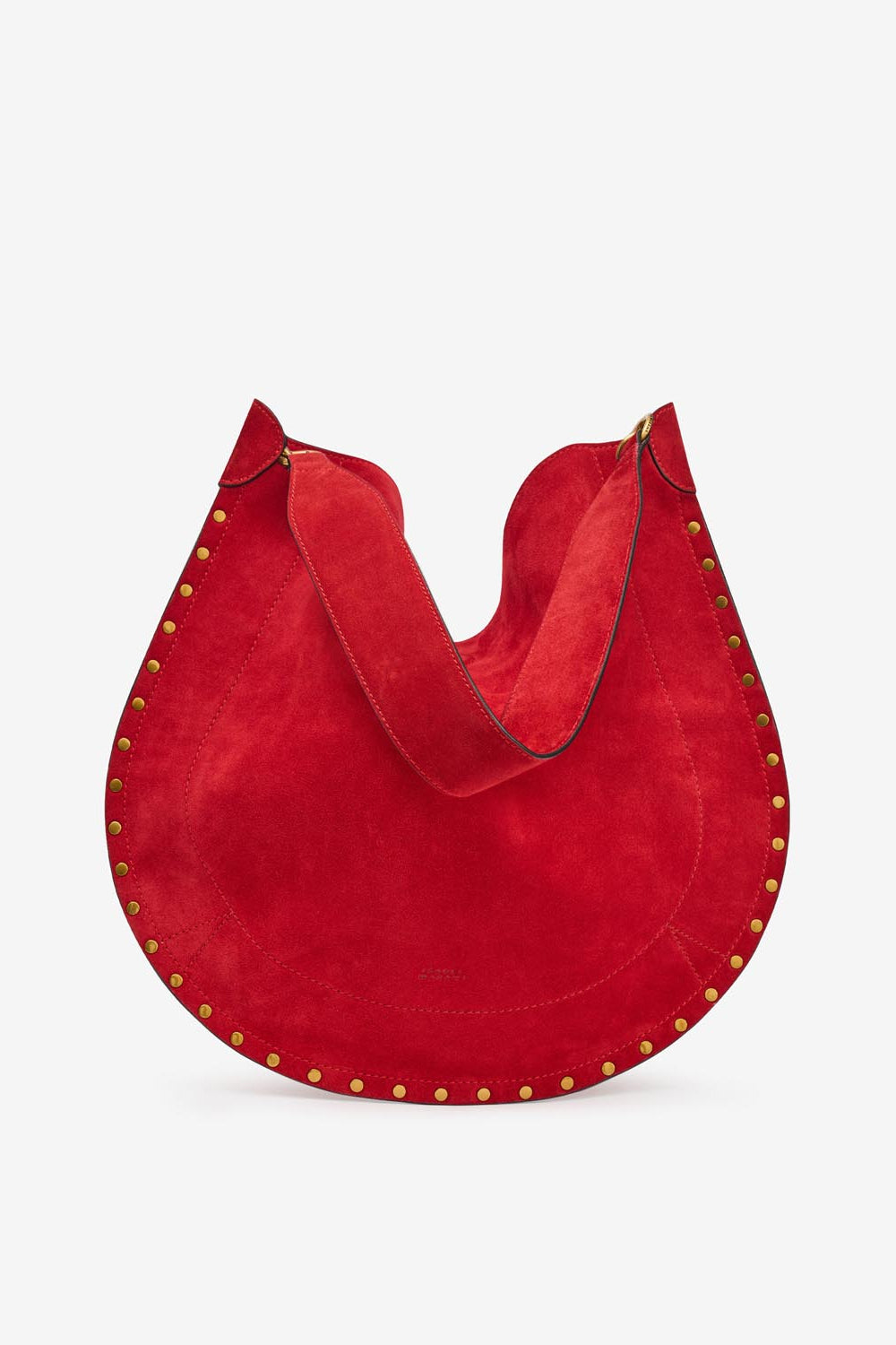 Sac oskan hobo soft en cuir de veau velours  - Rouge écarlate - Woman - 6