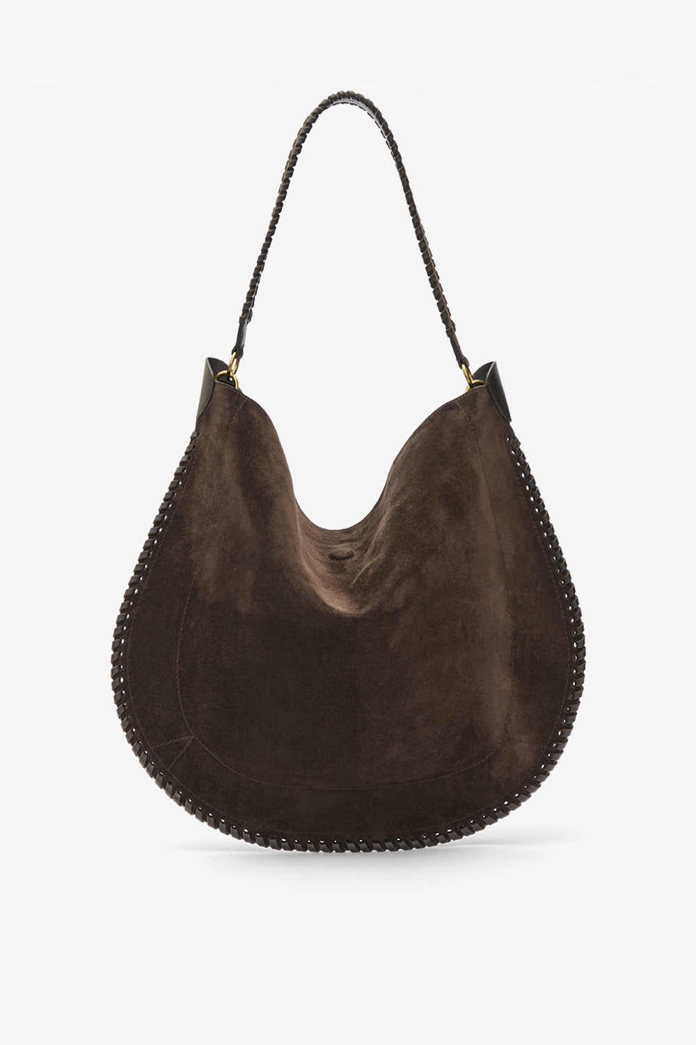Oskan hobo soft suede leather bag - Coffee - Woman - 1