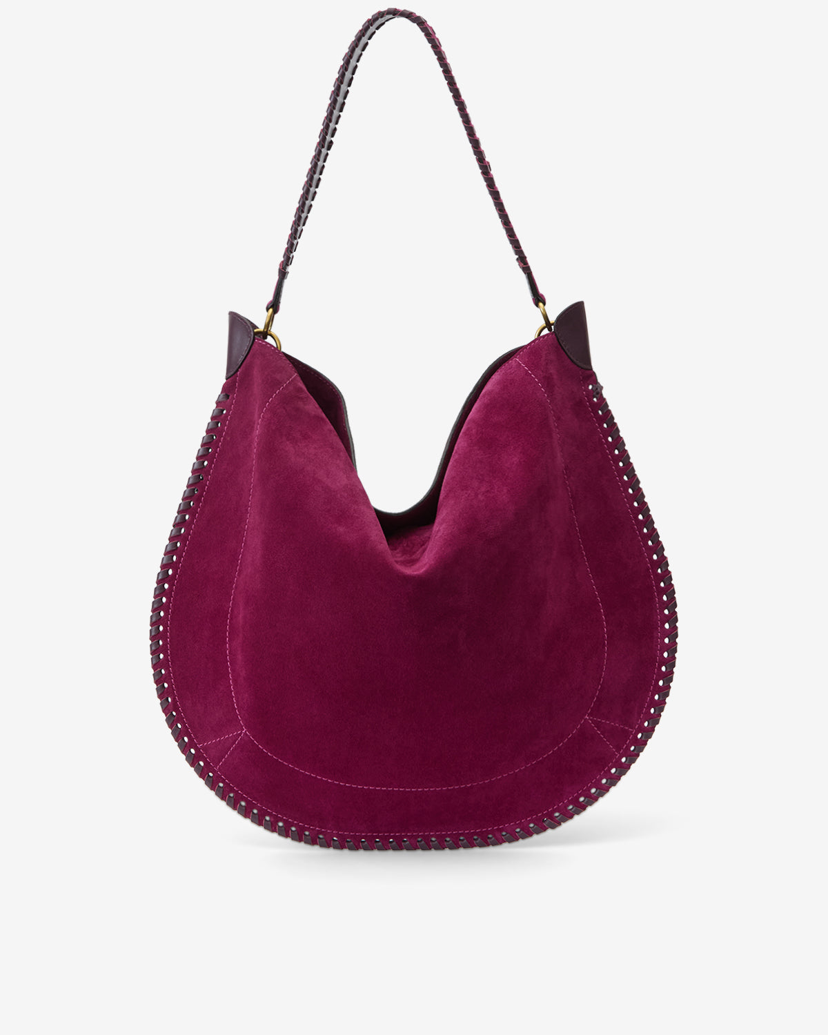 Oskan hobo soft bag Woman Plum 3