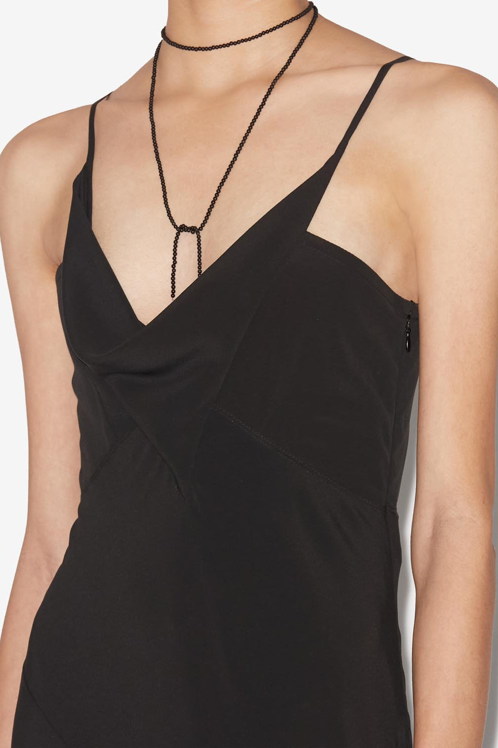 Kapri long strappy dress - Black - Woman - 4