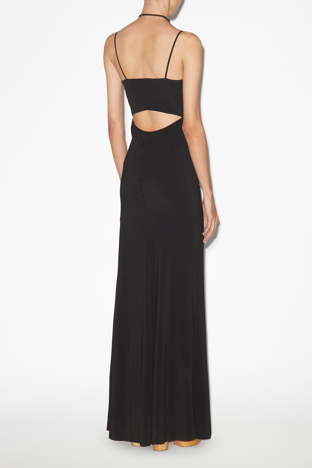 Kapri long strappy dress - Black - Woman - 6