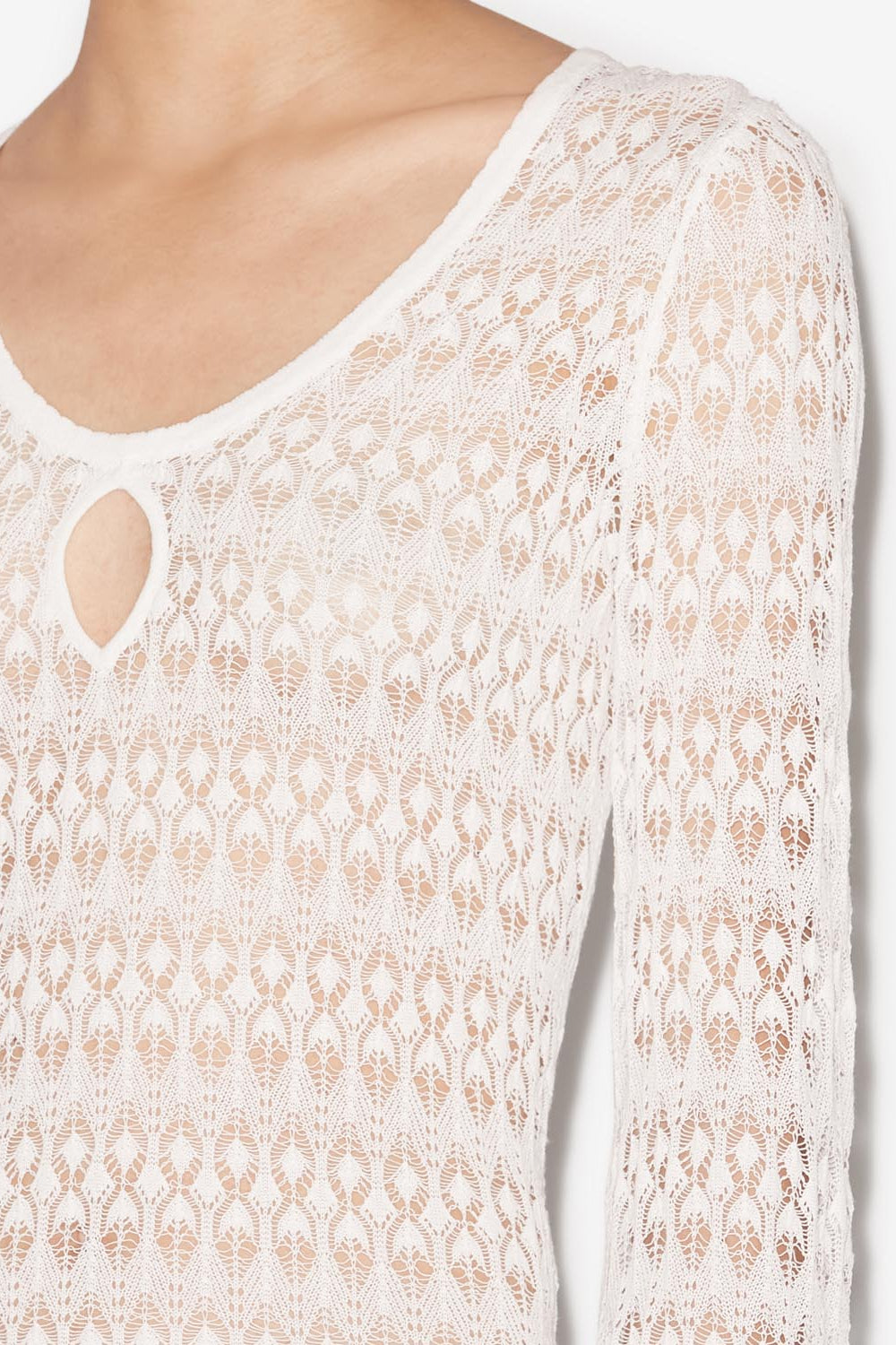 Parma openwork knit dress - White - Woman - 3