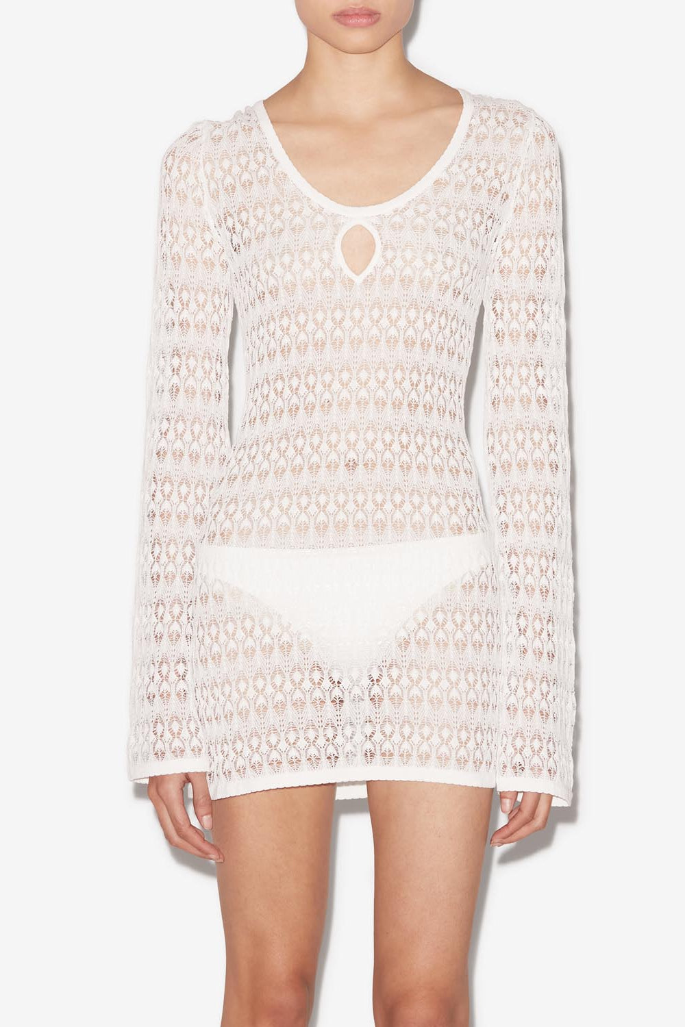 Parma openwork knit dress - White - Woman - 4