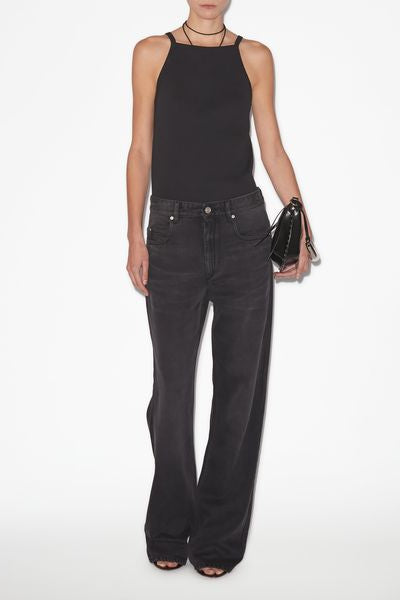 Tirza slim-fitting jersey t-shirt - Black - Woman - 4