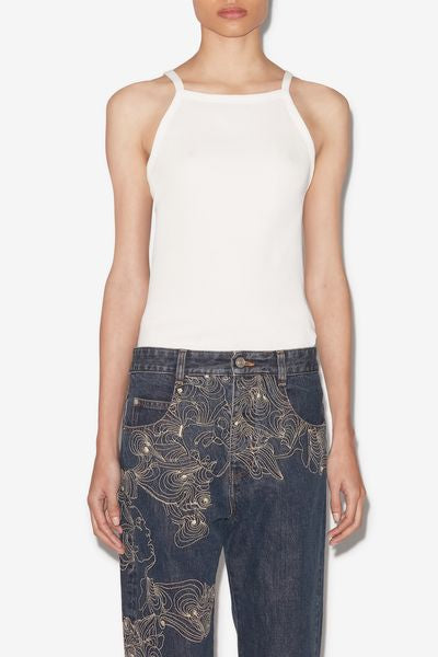 Tirza slim-fitting jersey t-shirt - White - Woman - 8