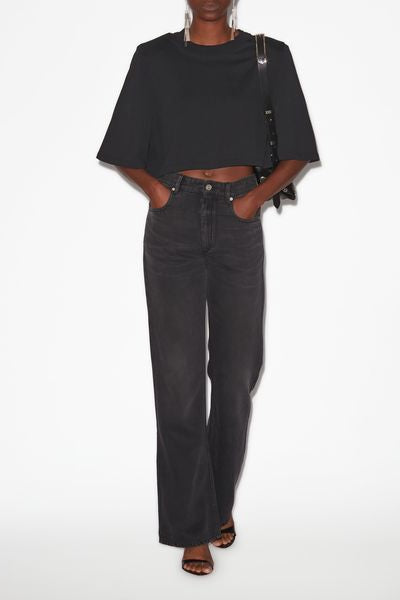 Zaely short cotton t-shirt - Black - Woman - 3