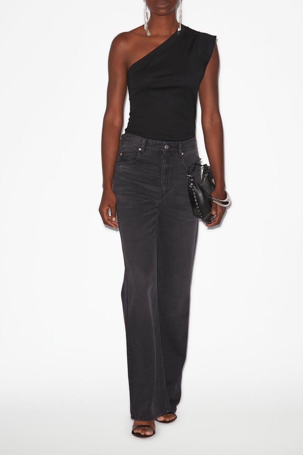 Maureen sleeveless jersey t-shirt - Black - Woman - 2