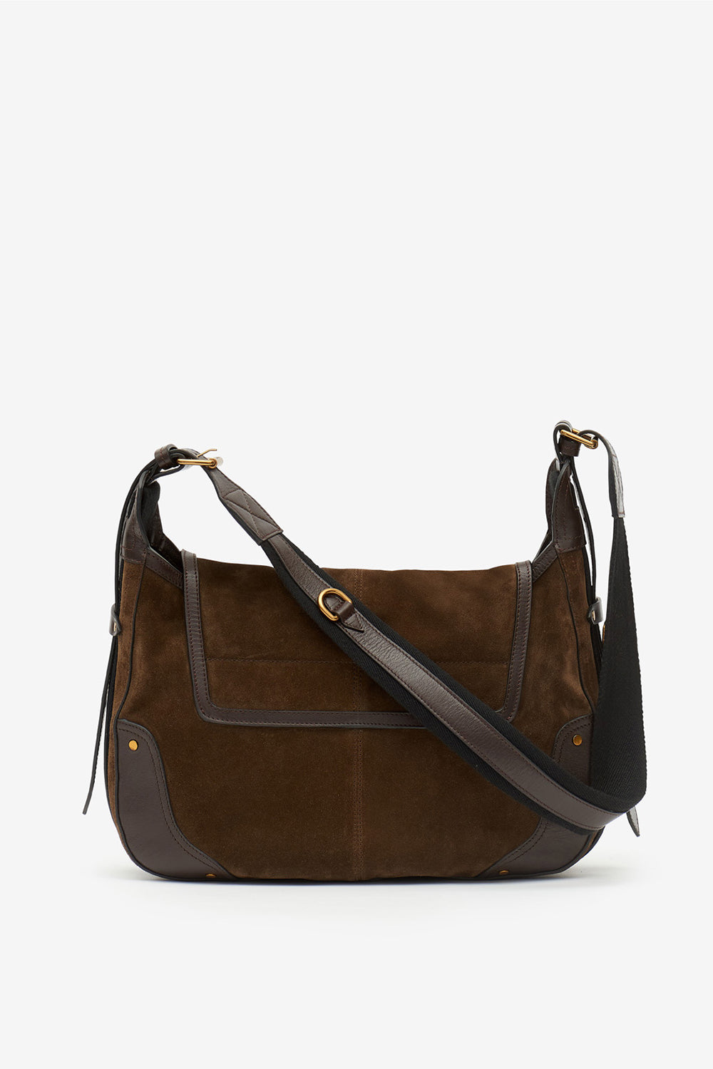 Sierra suede leather messenger bag - Bronze - Woman - 3