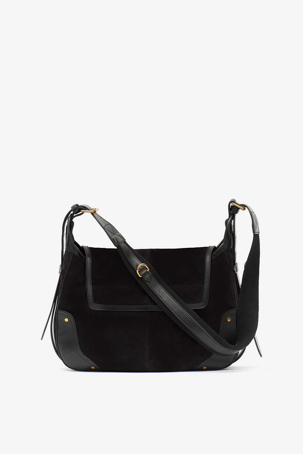 Sierra s suede calfskin leather messenger bag - Black - Woman - 3