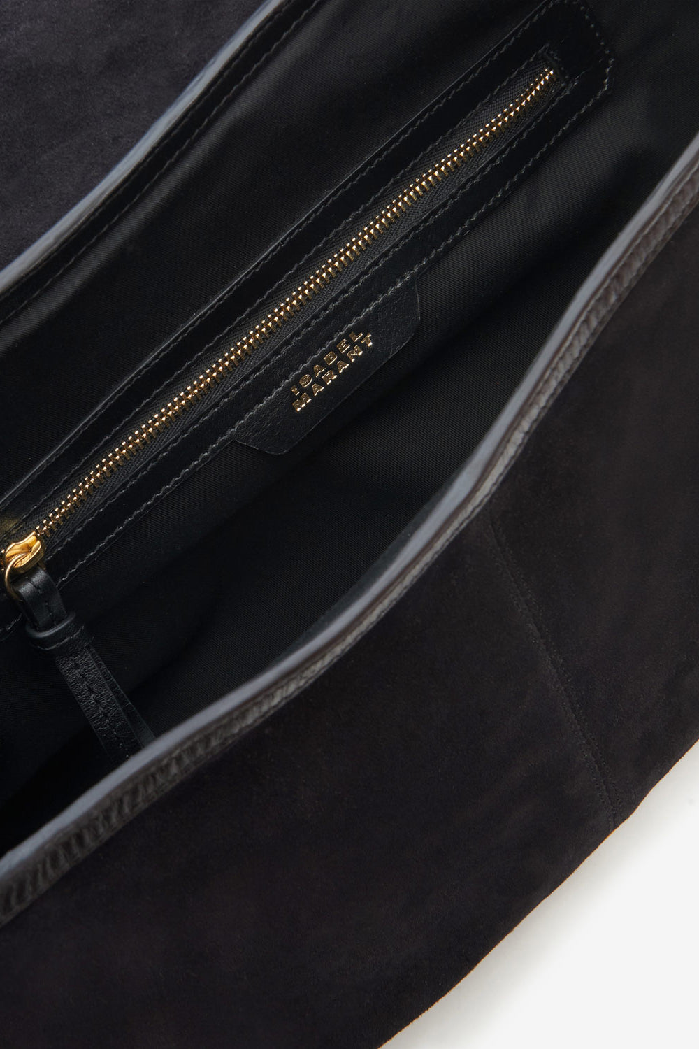 Sierra s suede calfskin leather messenger bag - Black - Woman - 4