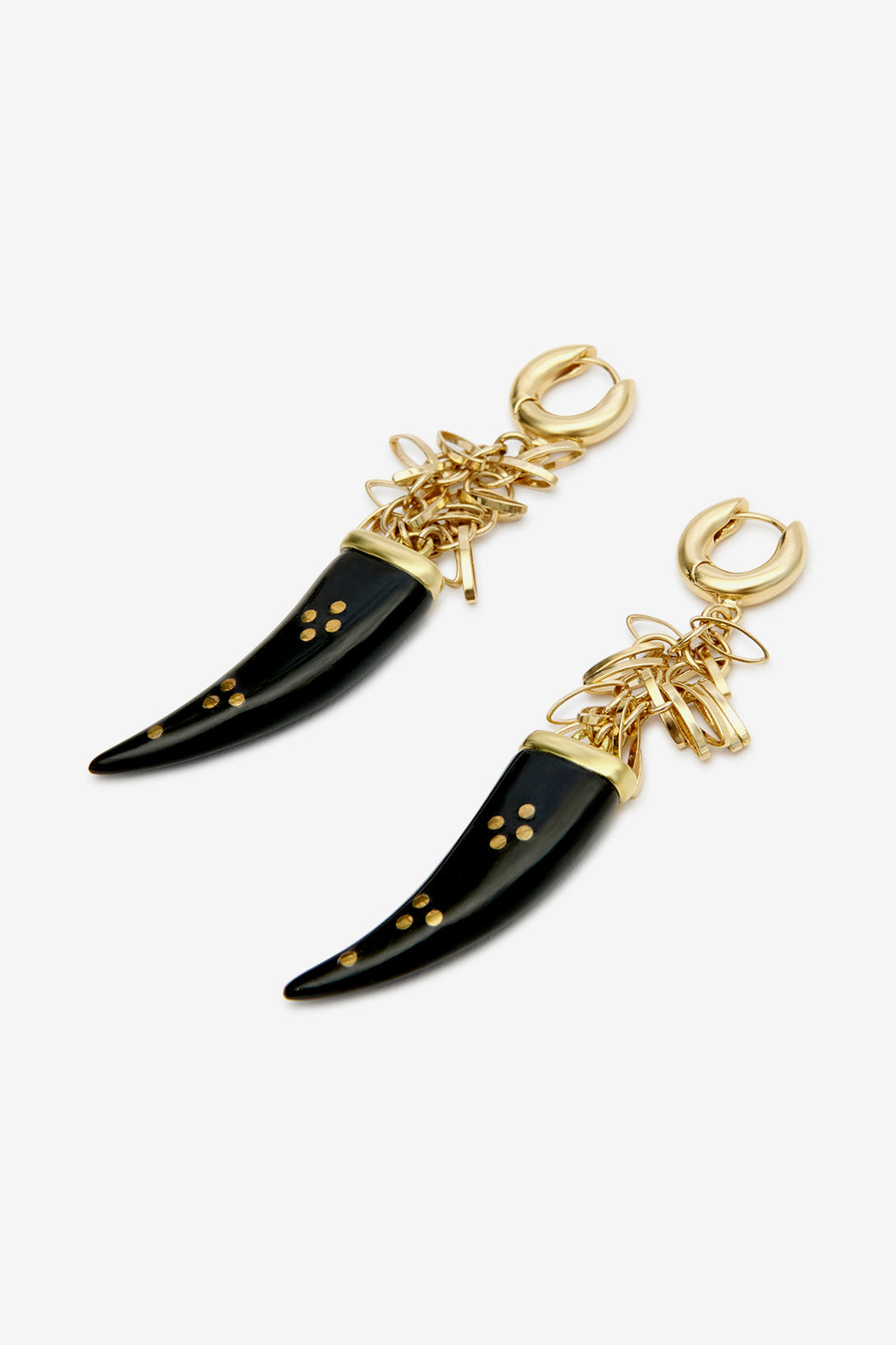 Ellen hoop earrings - Black - Woman - 3