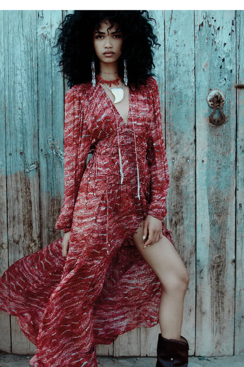 Collier ellen à pendentif en os - Écru-argenté - Woman - 2