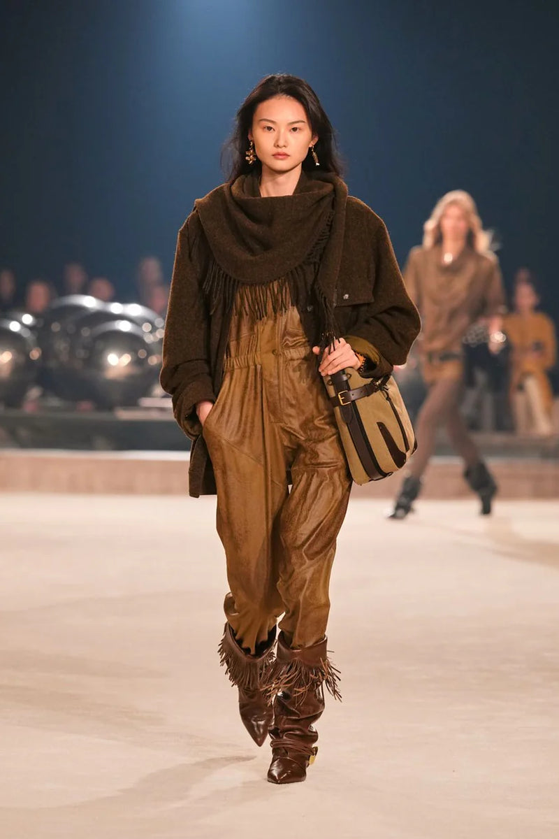 Écharpe zila en cachemire à franges - Bronze - Woman - 2