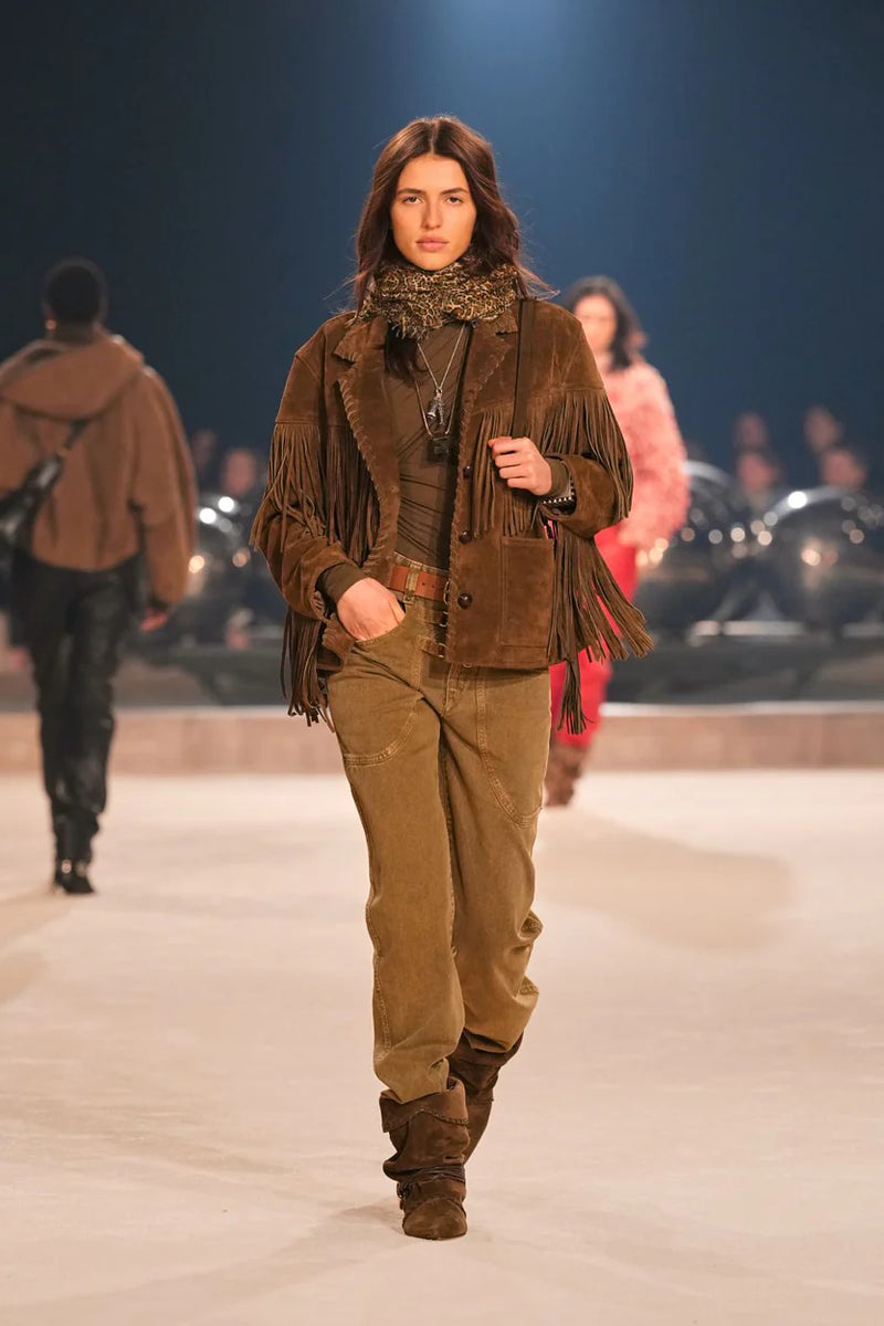 Écharpe madicia imprimée léopard - Marron - Woman - 2