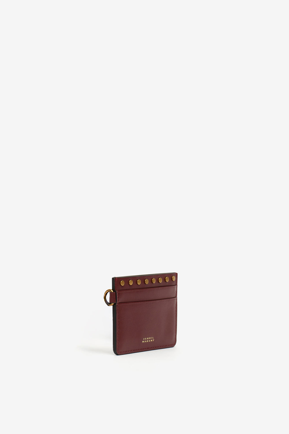 Leather card holder - Burgundy - Woman - 3