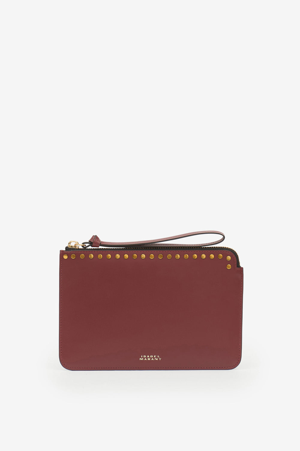Pochette flat pouch en cuir - Bordeaux - Woman - 1
