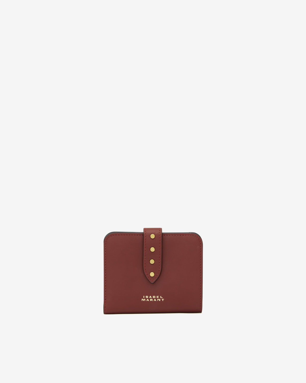 Portemonnaie wallet leather Woman Bordeaux 3