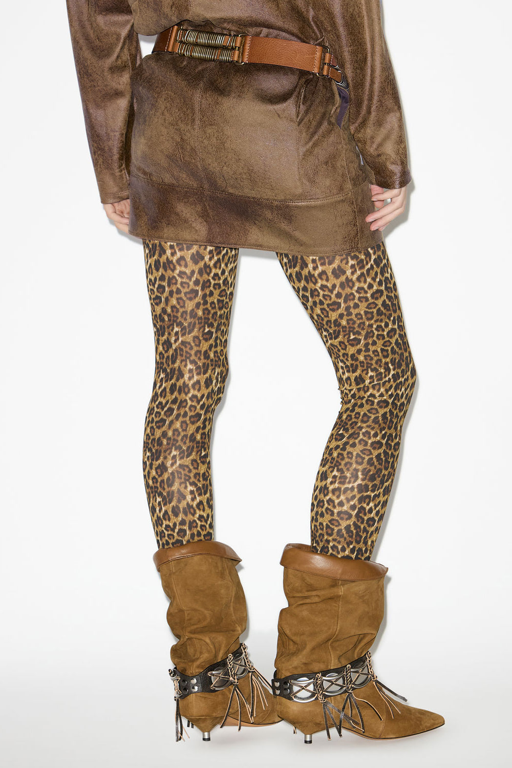 Joshua printed jersey leggings - Leopard - Woman - 5