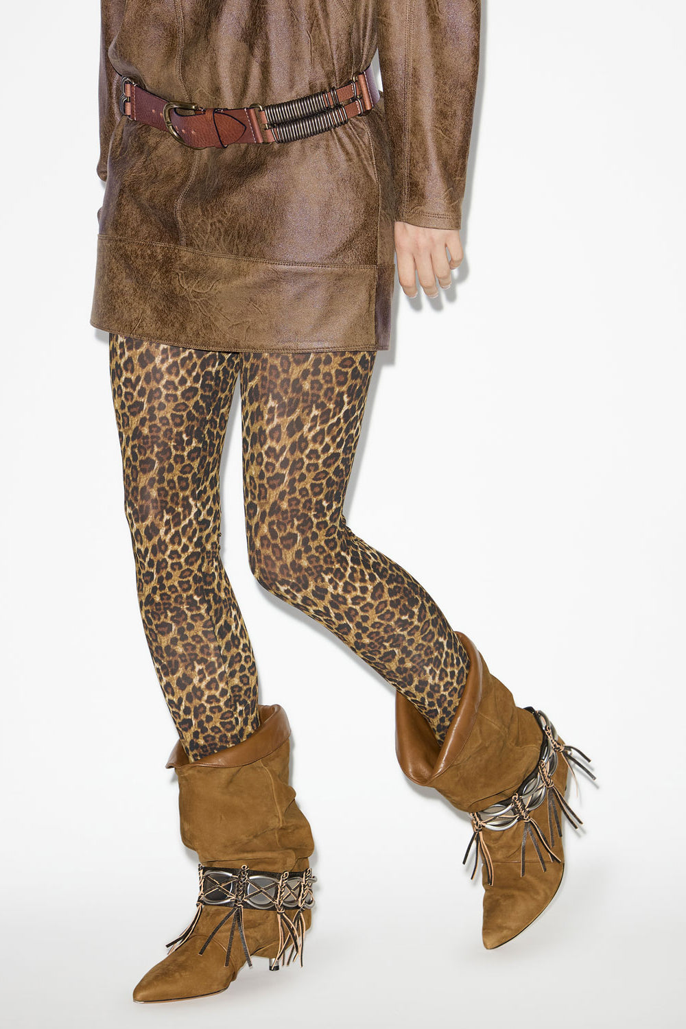 Joshua printed jersey leggings - Leopard - Woman - 4