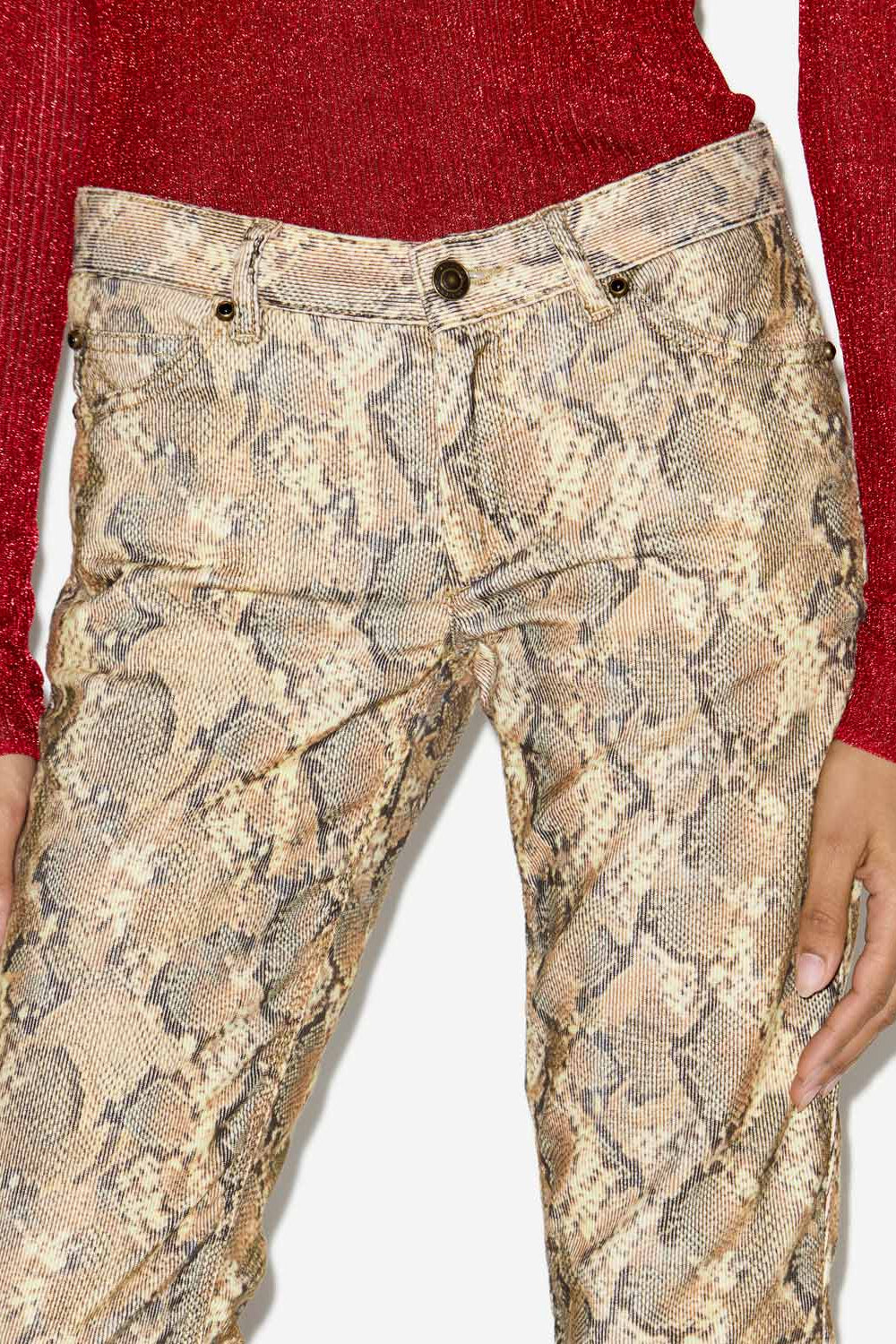 Ferni straight-leg corduroy pants - Sand - Woman - 3