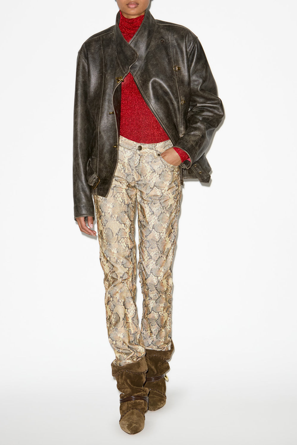 Ferni straight-leg corduroy pants - Sand - Woman - 2