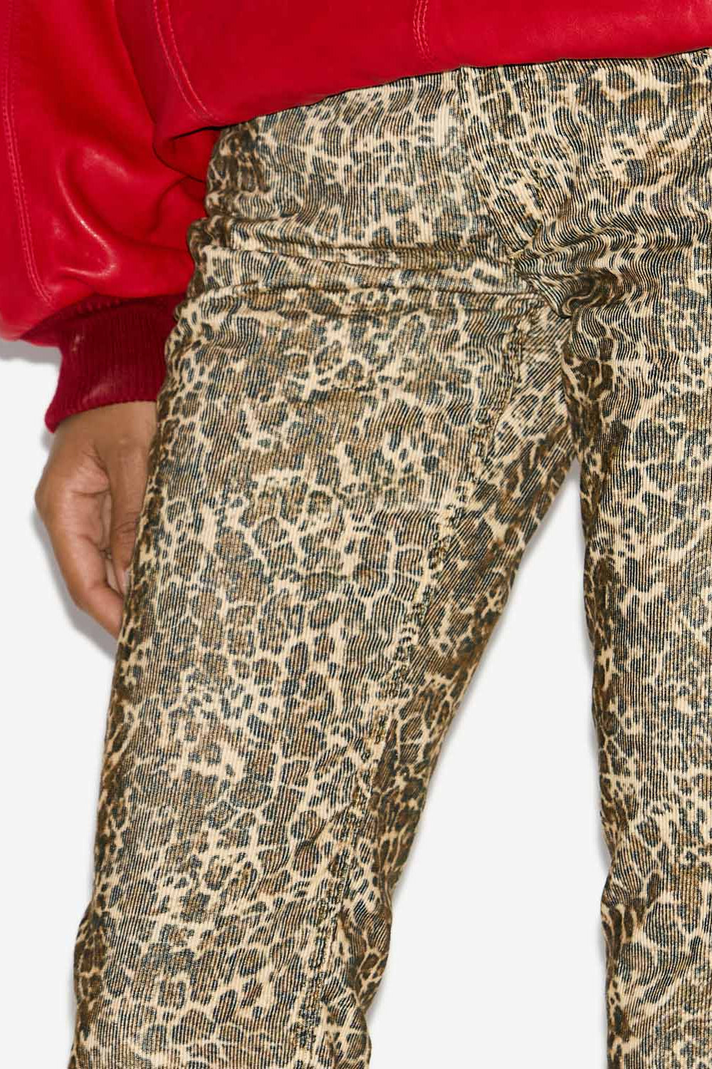Ferni straight-leg corduroy pants - Leopard - Woman - 3