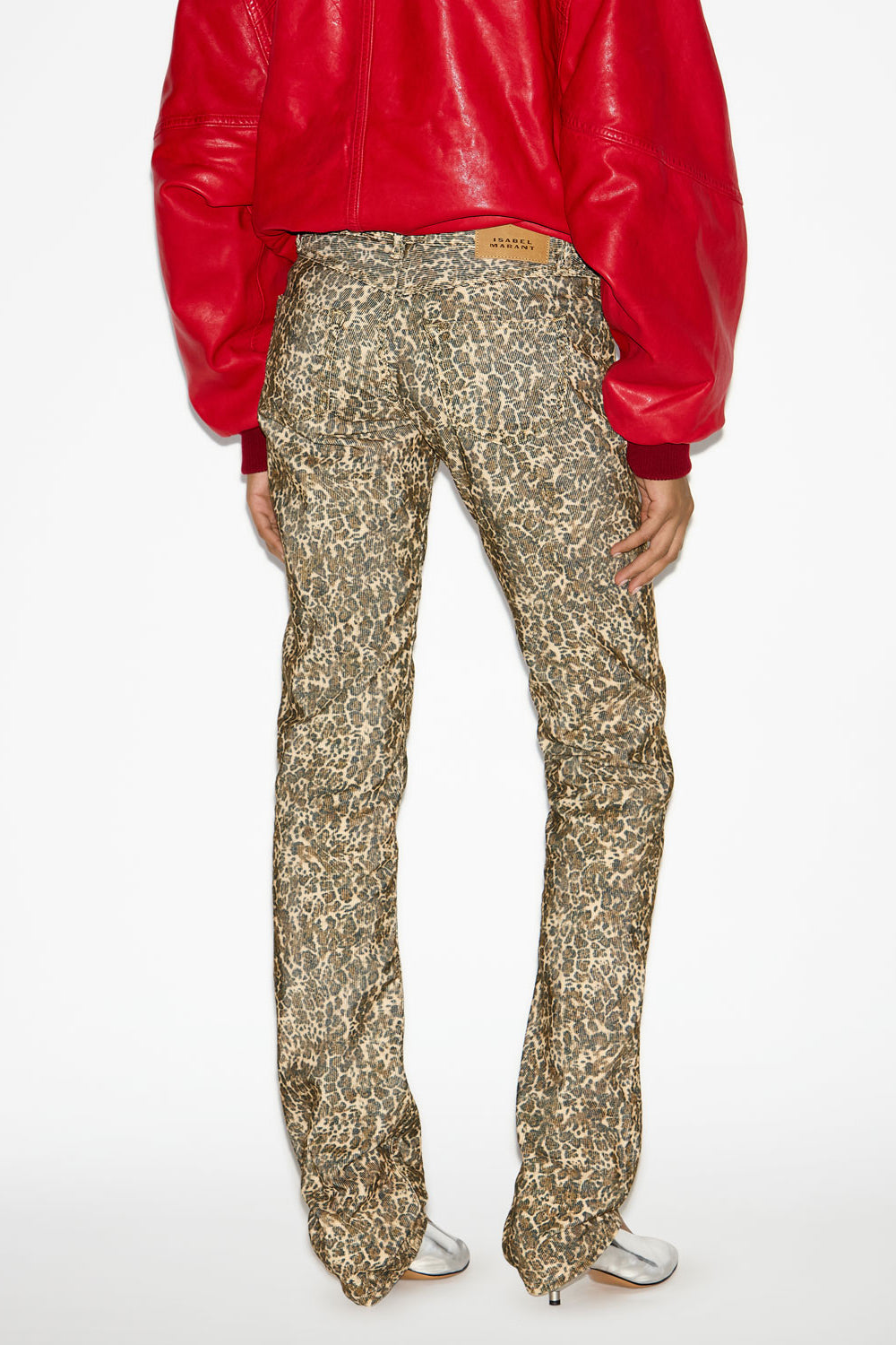 Ferni straight-leg corduroy pants - Leopard - Woman - 5