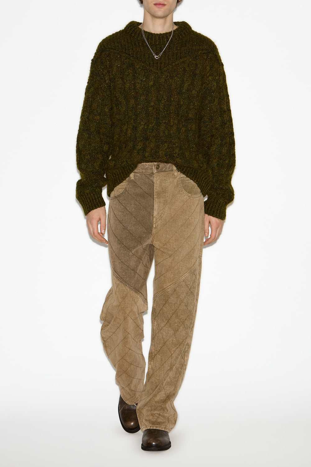 Lockere jeans jorkis im patchwork-look - Bronze - Man - 2