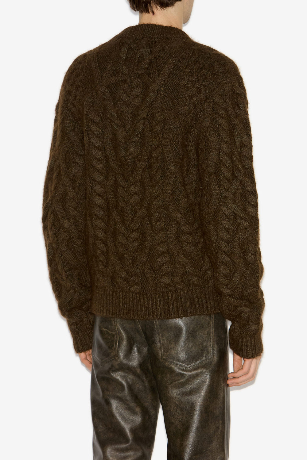 Pio ケーブルニットセーター - ブロンズ - Man - 5