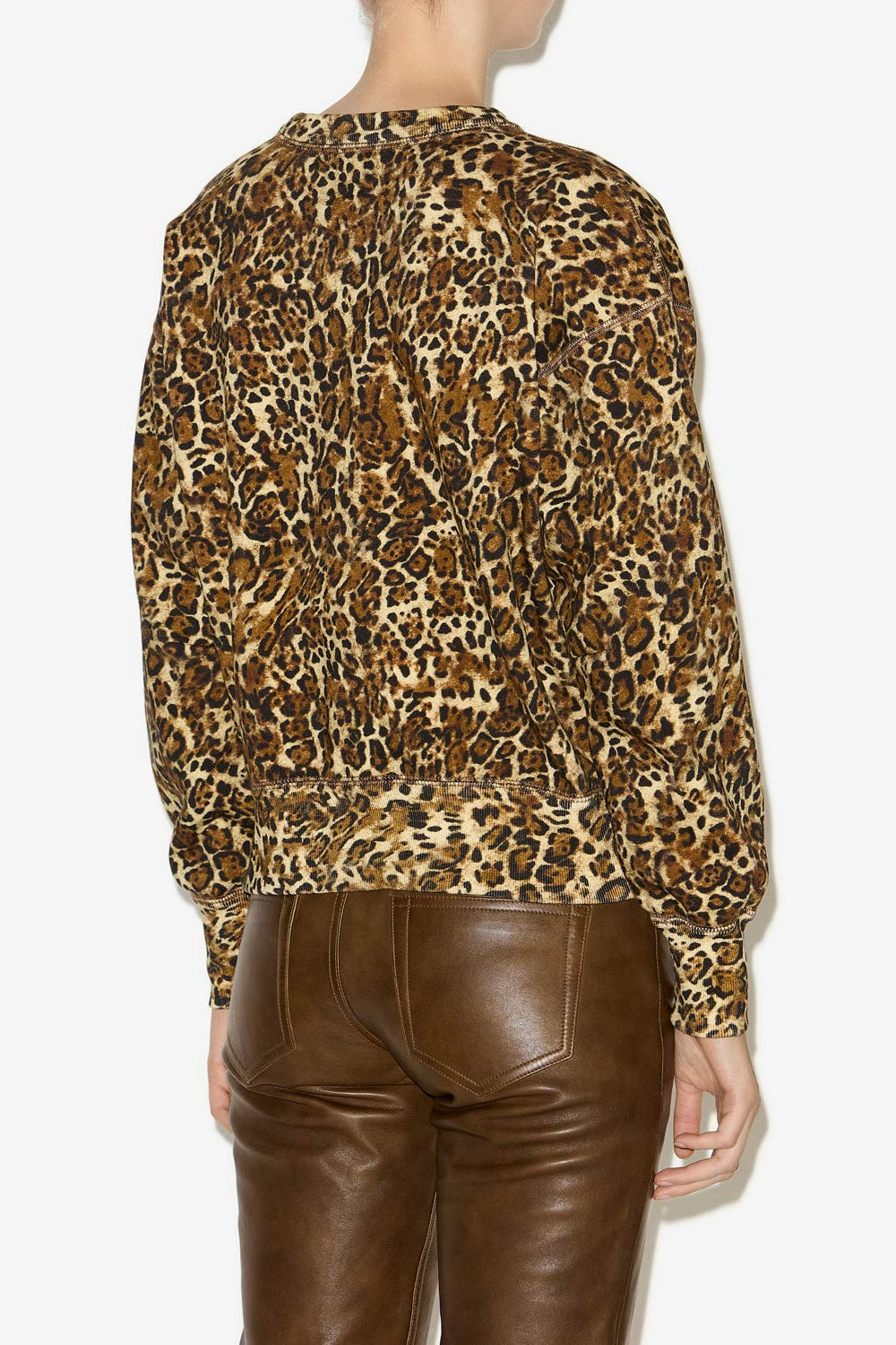 Sweatshirt shad imprimé léopard - Léopard - Woman - 5