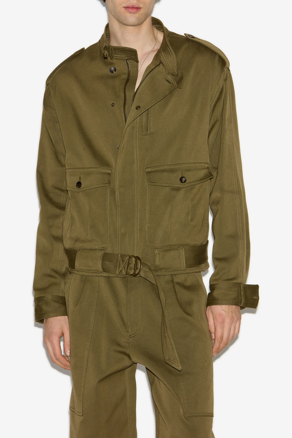 Tomei コットンショートジャケット - ブロンズ - Man - 4