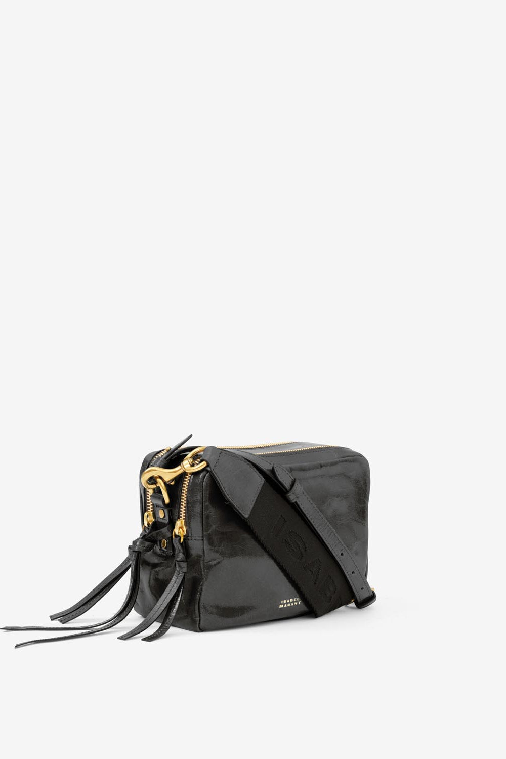 Wardy camera soft leather bag - Black - Woman - 8