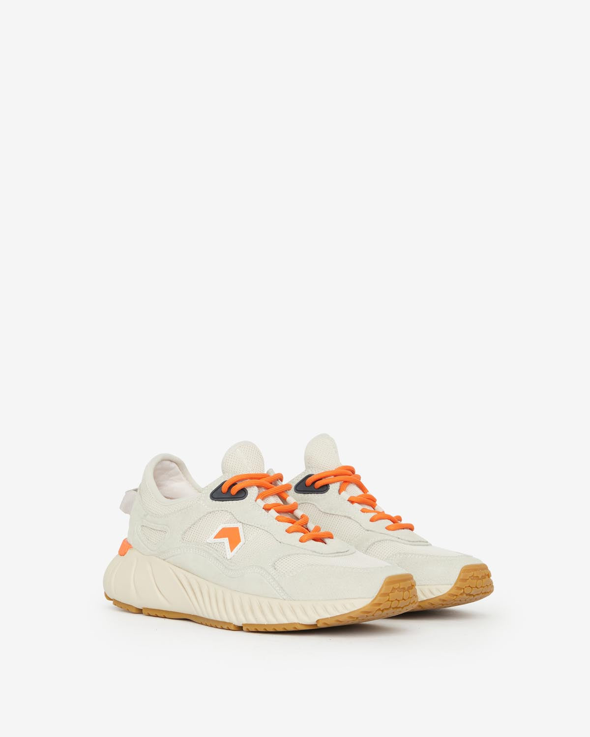 Baskets ewie Woman Écru-orange 3