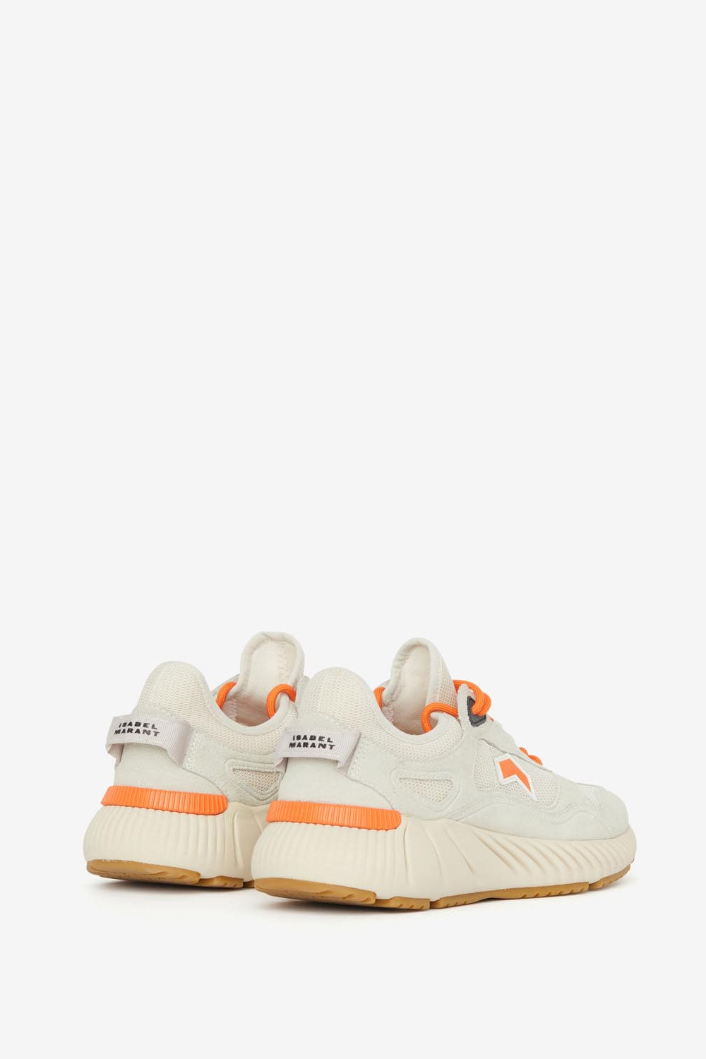 Ewie running style sneakers - Ecru-orange - Man - 2