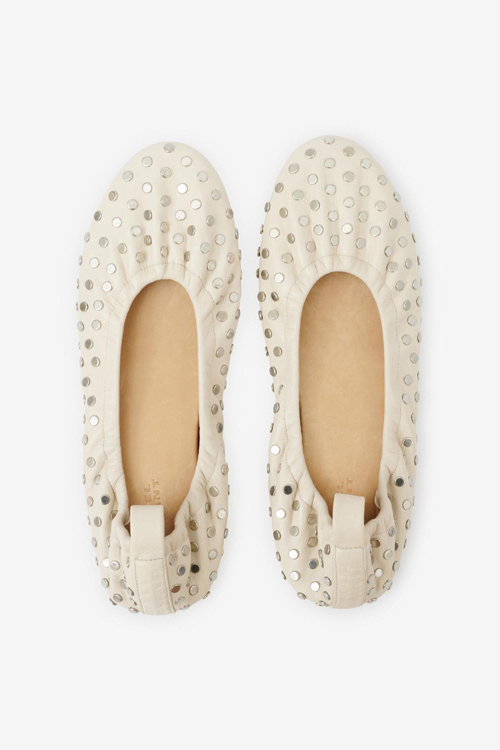 Belna leather ballet flats - White - Woman - 4