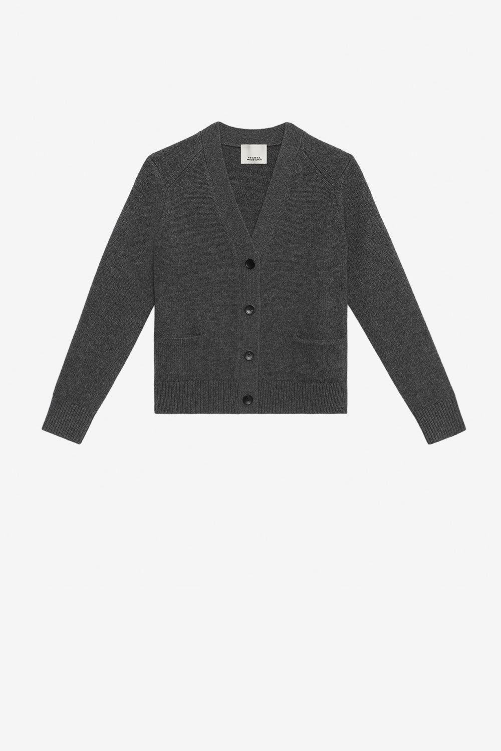 Brat wool and cashmere cardigan - Anthracite - Woman - 1