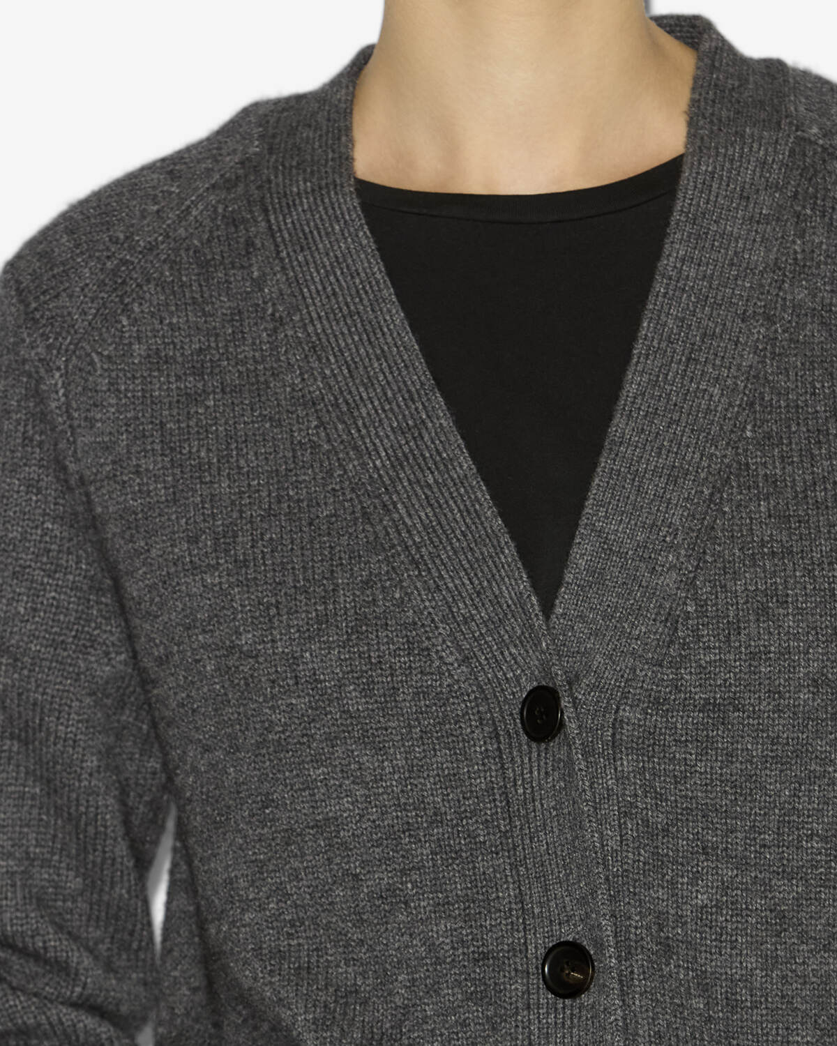Brat cardigan Woman Anthracite 2