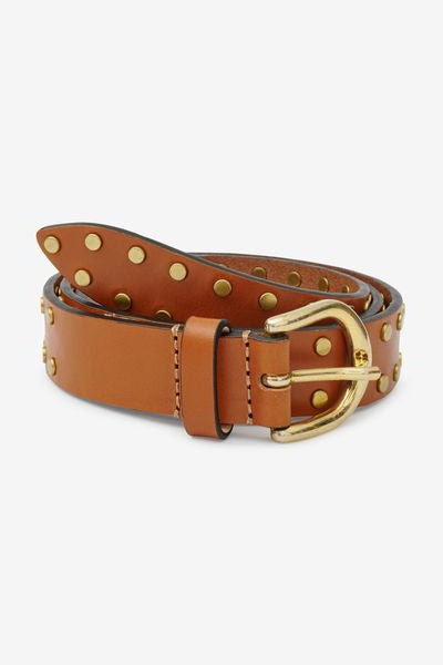 Zap leather buckle belt - Naturale - Woman - 2