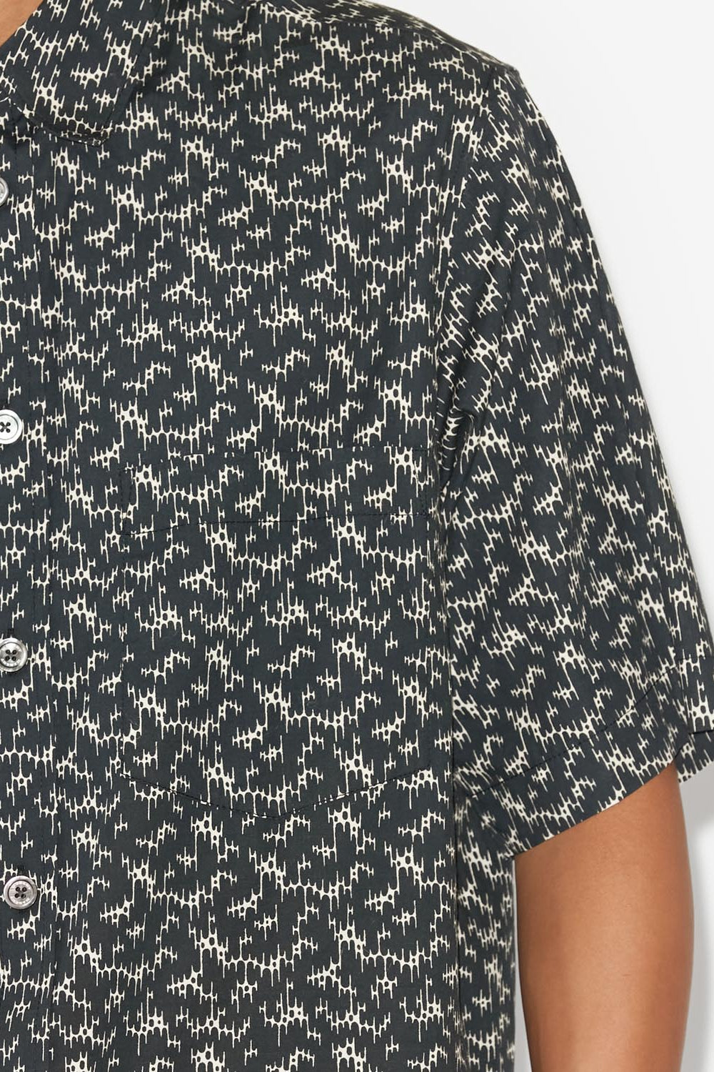 Labilio short sleeve shirt in coton - Negro - Man - 3