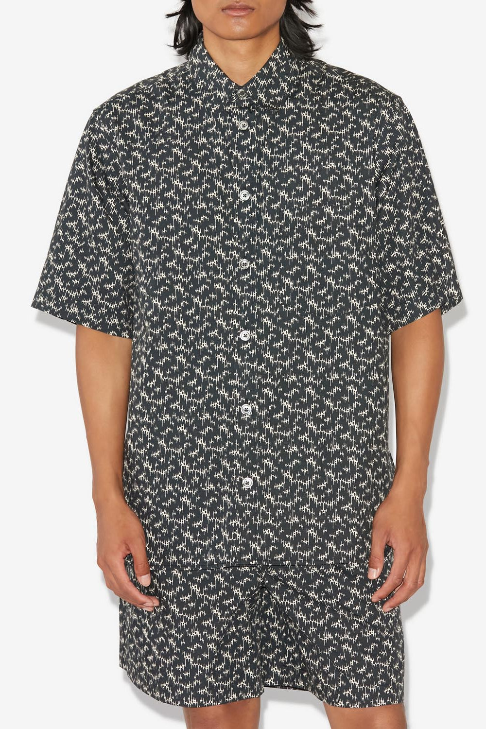 Labilio short sleeve shirt in coton - Negro - Man - 4