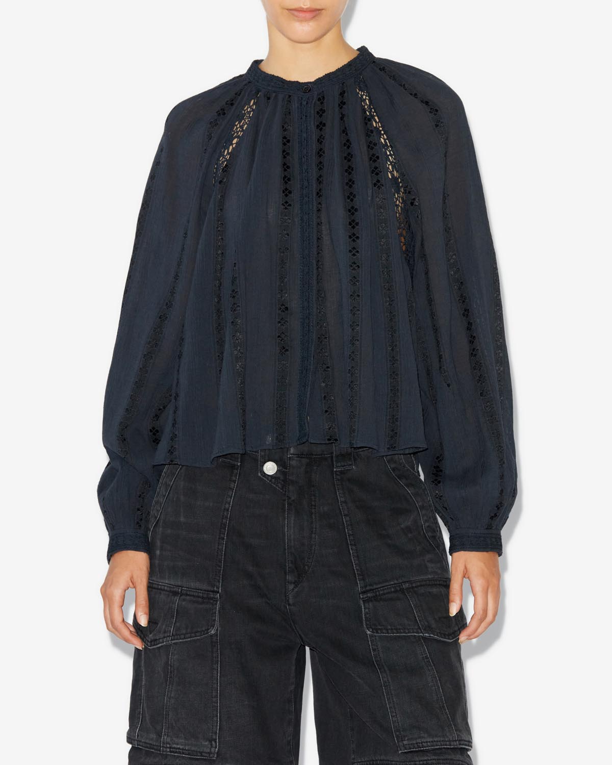 Janelle camisa Woman Negro 5