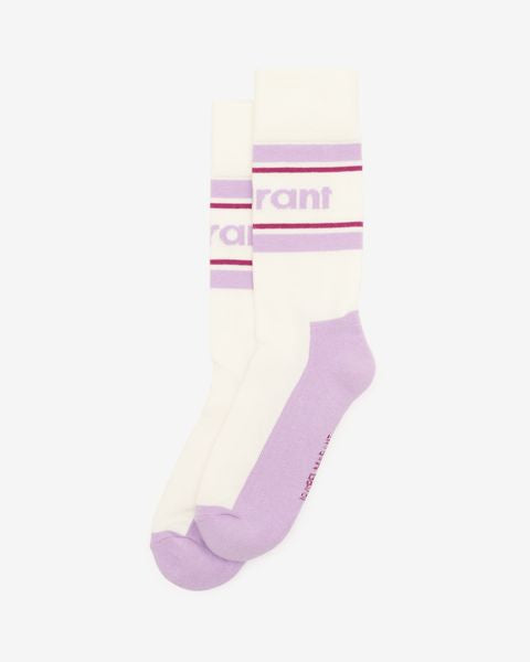 Donel ロゴソックス Woman Mauve 1
