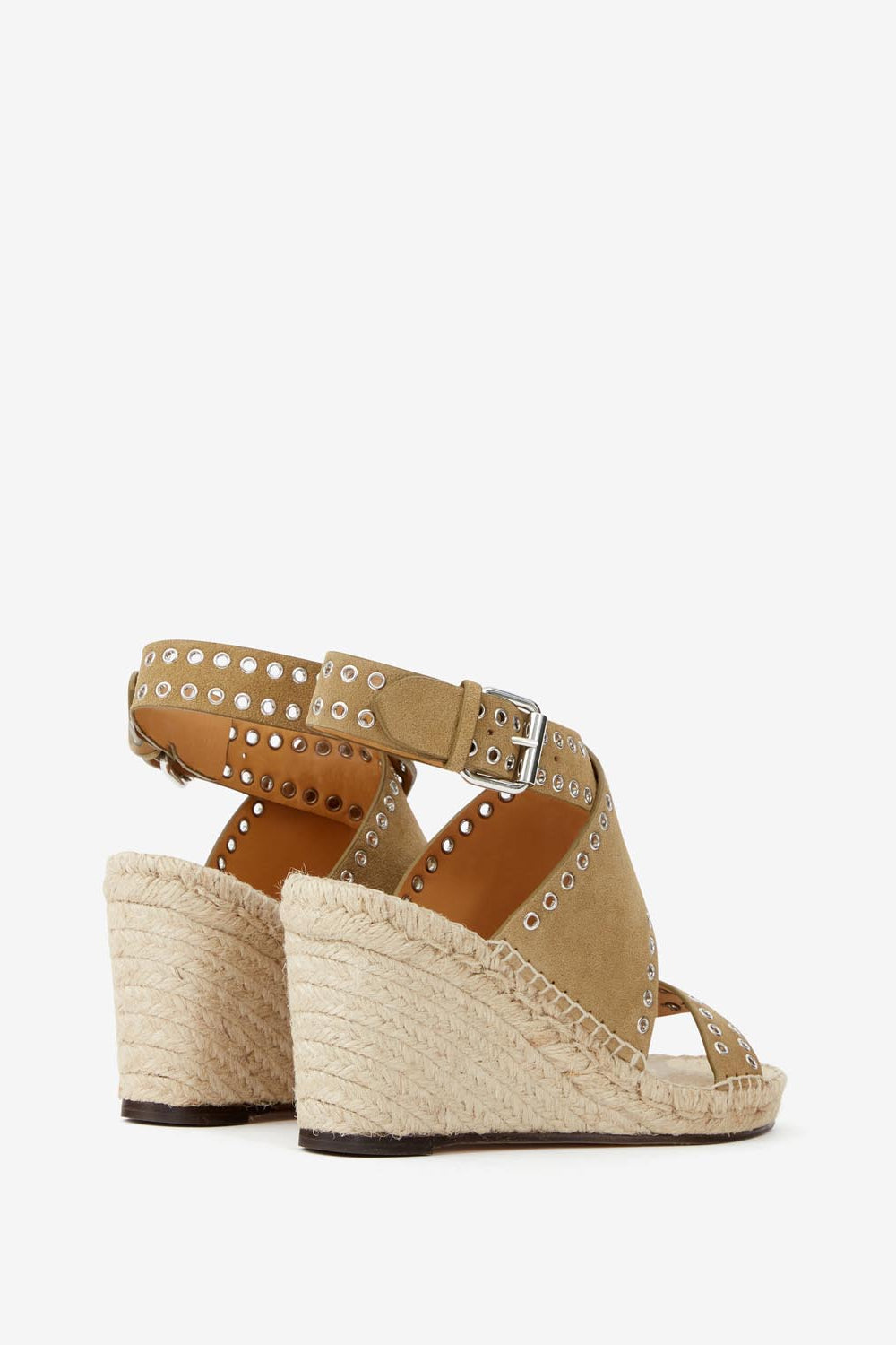 Iriane wedged leather espadrilles - Taupe - Woman - 2